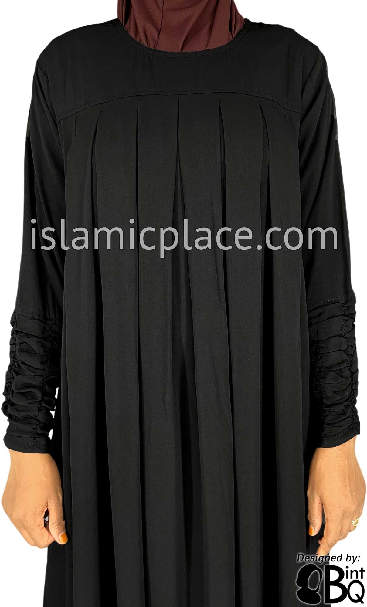 Black - Inaya Babydoll Inspired Stylish Abaya by BintQ - BQ310