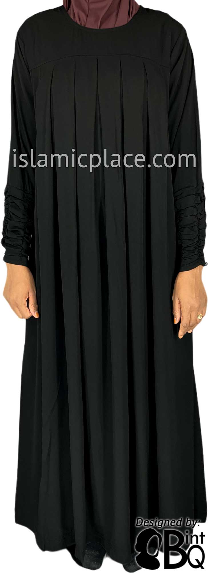 Black - Inaya Babydoll Inspired Stylish Abaya by BintQ - BQ310