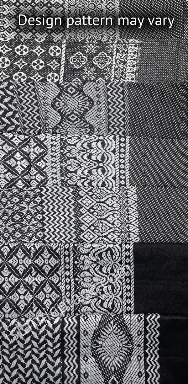 Black and White - Abdul Aziz Collection Men Scarf Kifaya - The Islamic ...