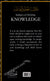 Summary of Glorifying Knowledge
