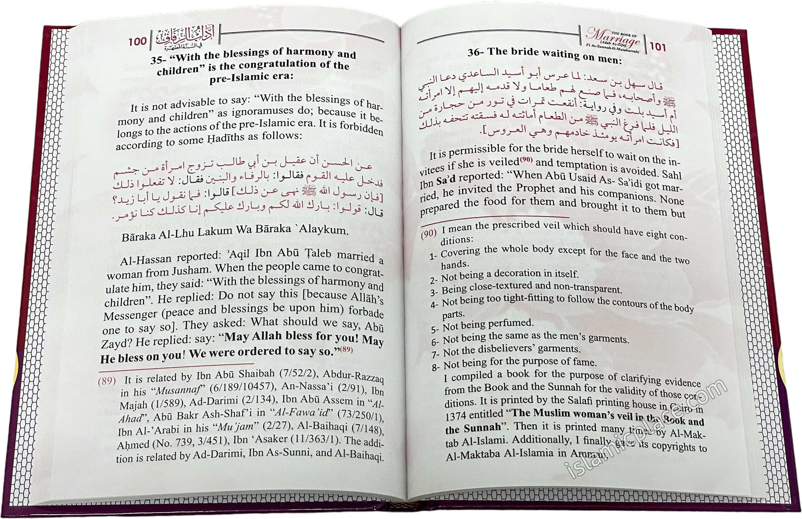 The Book of Marriage (Adab Az-Zifaf Fi As-Sunnah Al-Mutaharrah)
