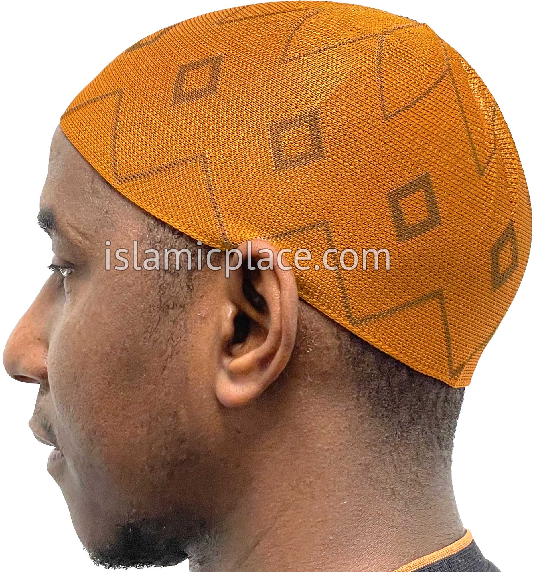 Caramel and Khaki - Elastic Knitted Daud Designer Kufi