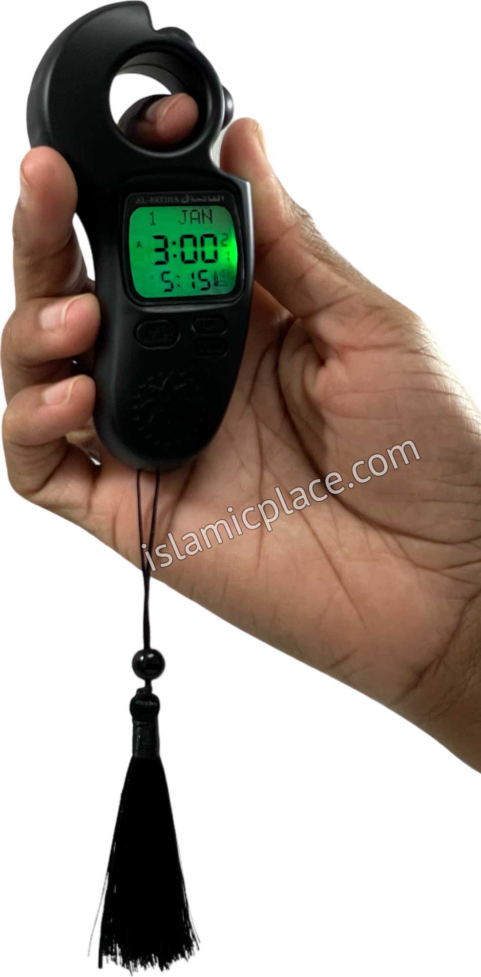 Black - Electronic Tasbih with Azan and Prayer Times Reminder