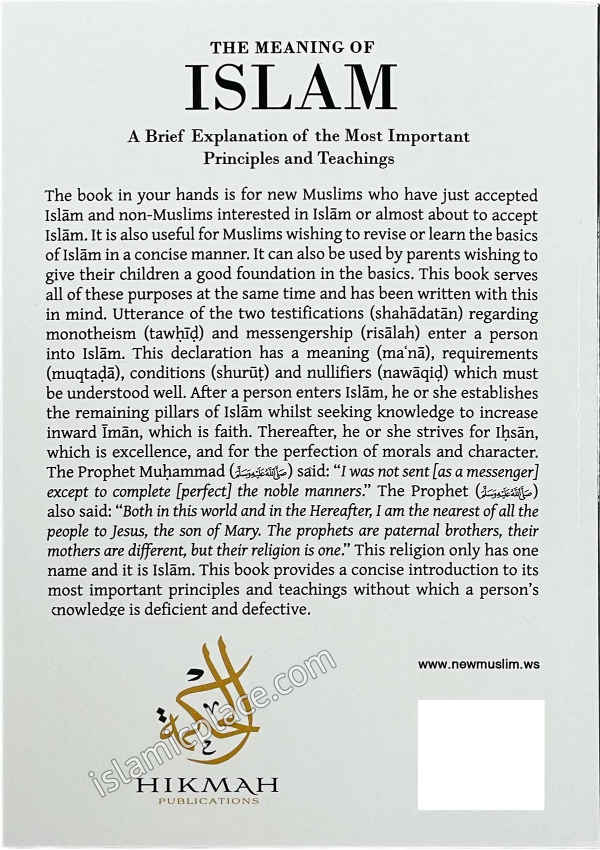The Meaning of Islam - A Brief Explanation of the Most Important Principles and Teachings
