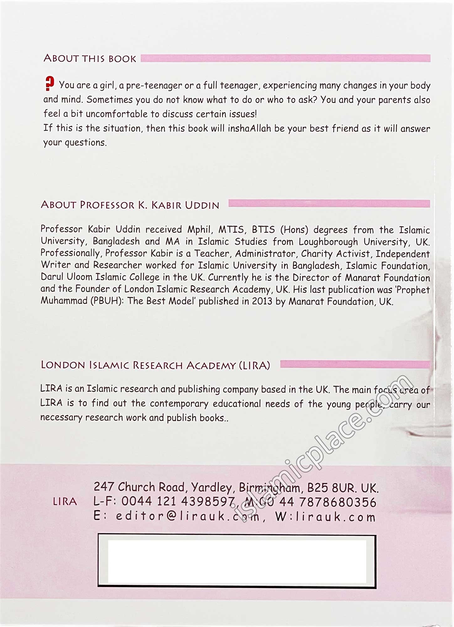 The Handbook of Muslim Teenagers - Girls edition