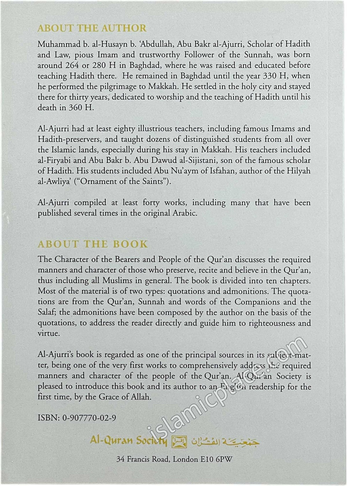 The Character of the Bearers and People of the Qur'an