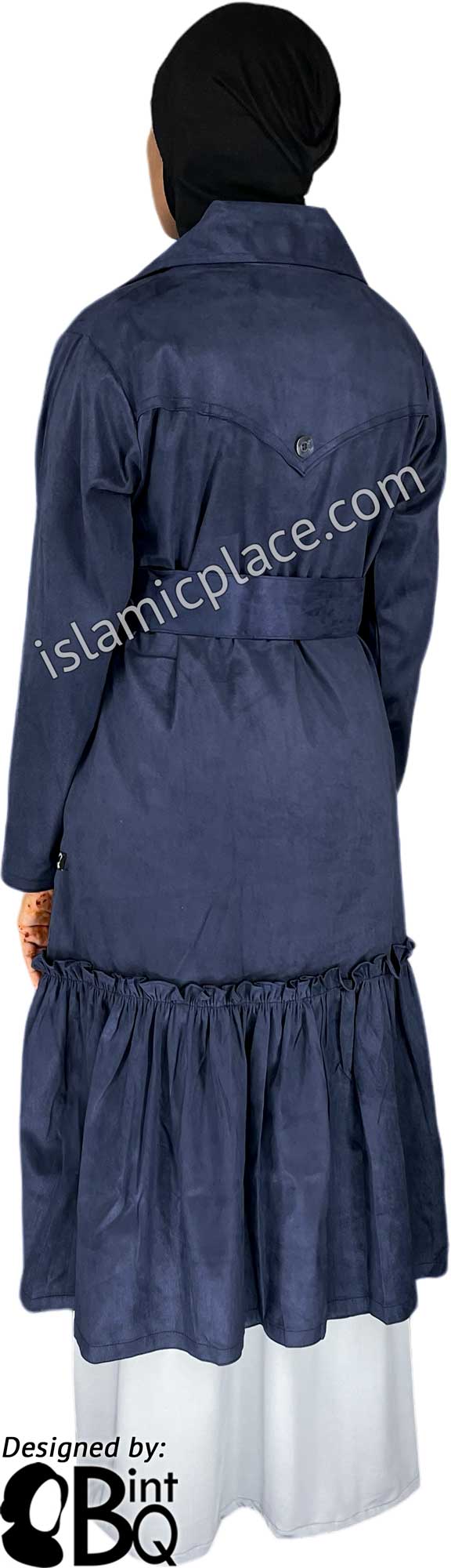 Navy Blue - Aneesa Designer Coat by BintQ - BQ222