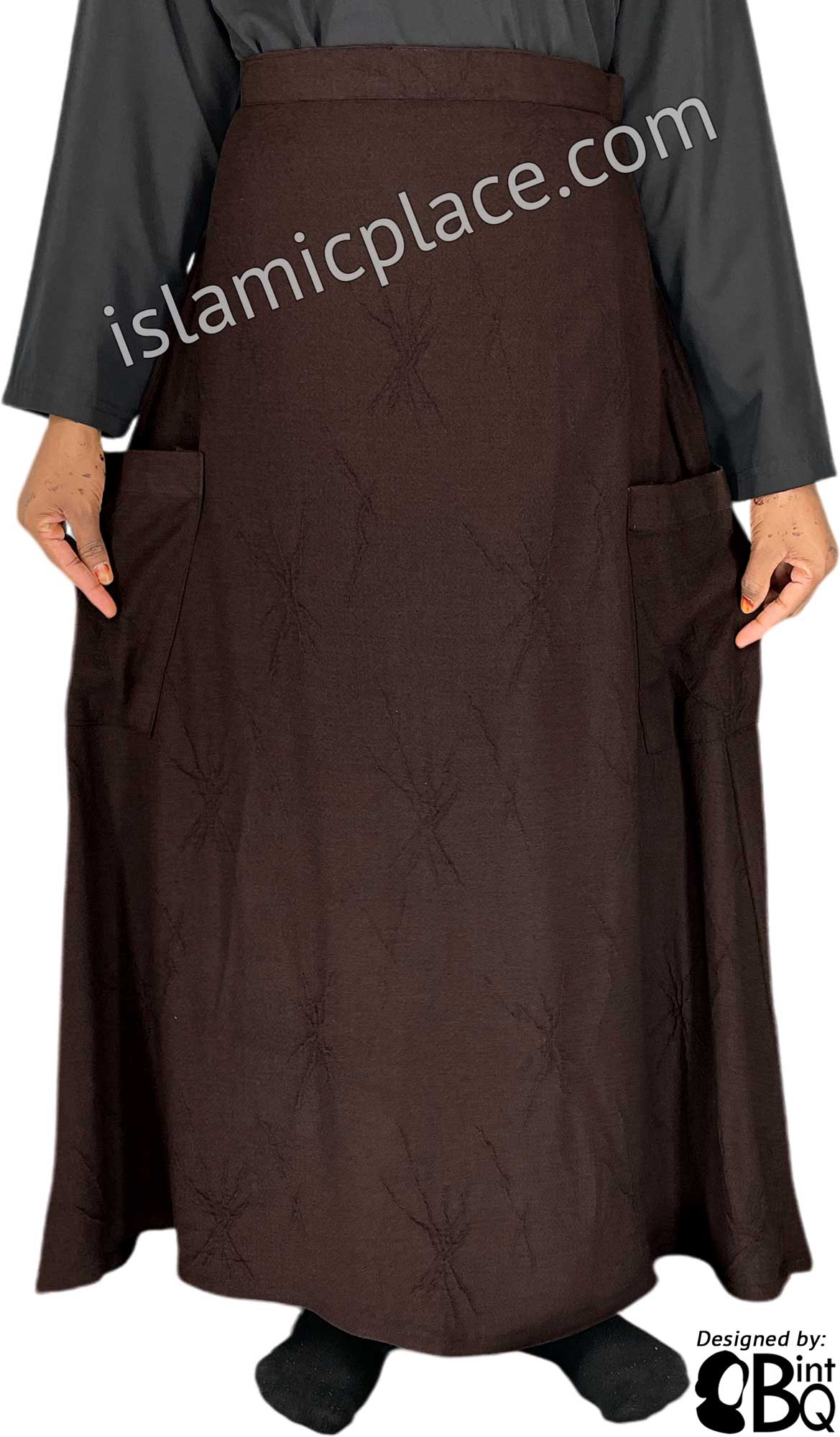 Brown - Jenna Style Desinger Skirt by BintQ - BQ236