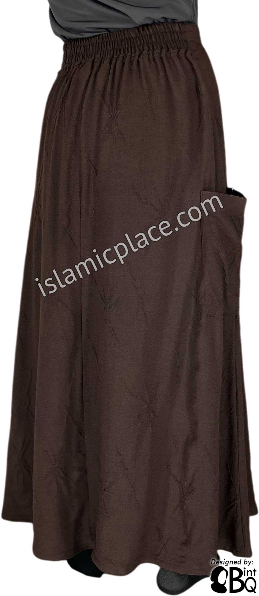Brown - Jenna Style Desinger Skirt by BintQ - BQ236