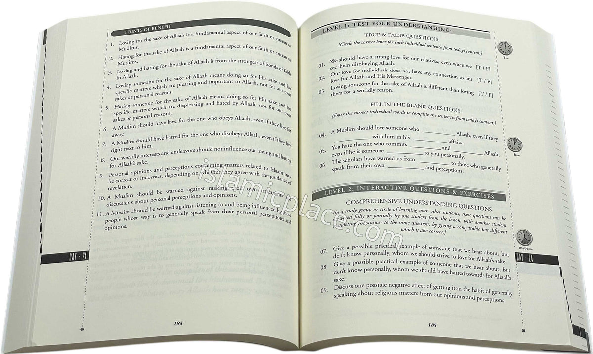 30 Days of Guidance: Learning Fundamental Principles of Islam - Self-Study/Teacher's Edition - A short journey within the work Al-Ibaanah Al-Sughrah with Sheikh 'Abdul-'Azeez Ibn 'Abdullah Ar-Raajihee