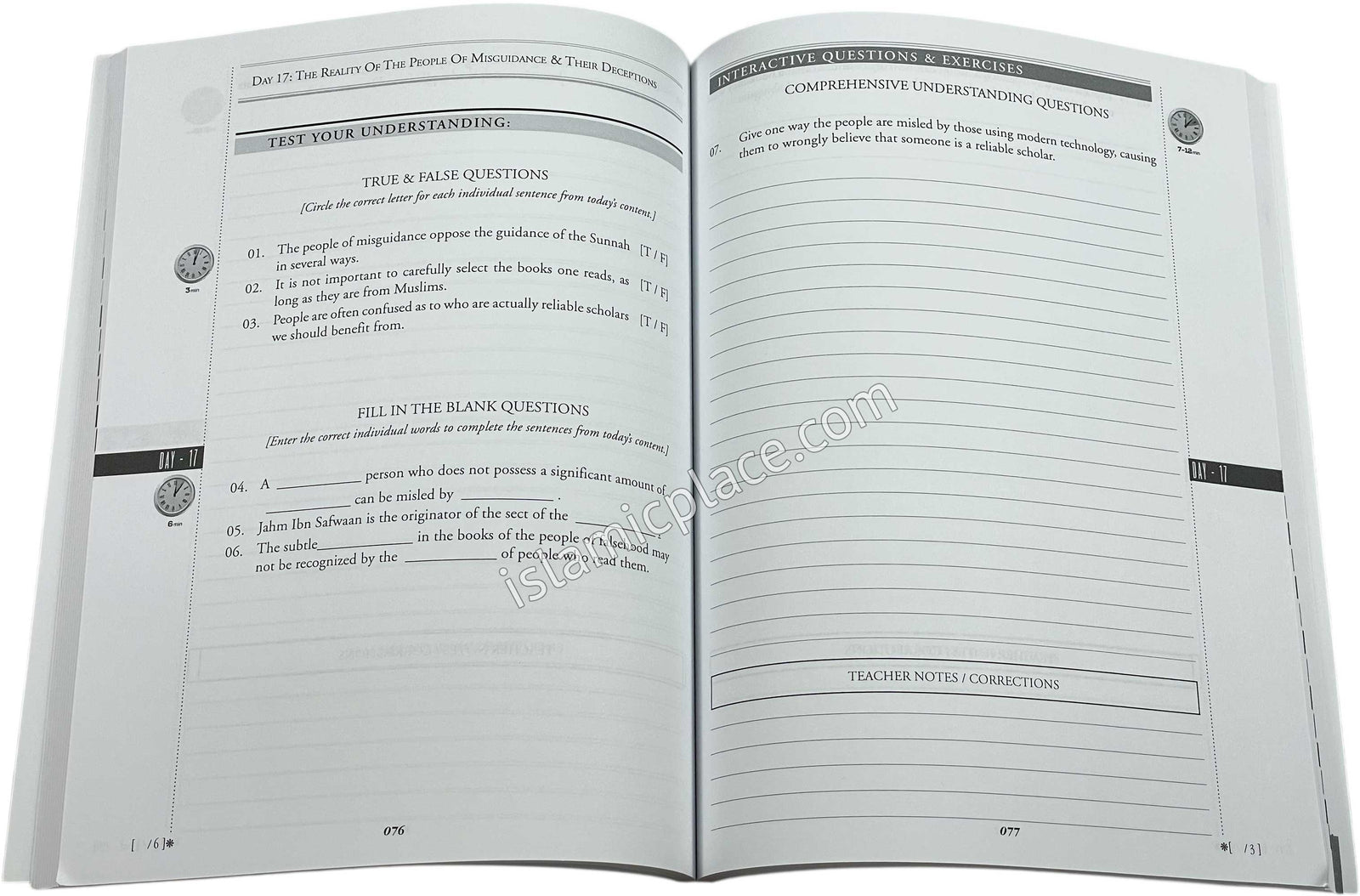 30 Days of Guidance: Learning Fundamental Principles of Islam - Exercise Workbook - A short journey within the work Al-Ibaanah Al-Sughrah with Sheikh 'Abdul-'Azeez Ibn 'Abdullah Ar-Raajihee