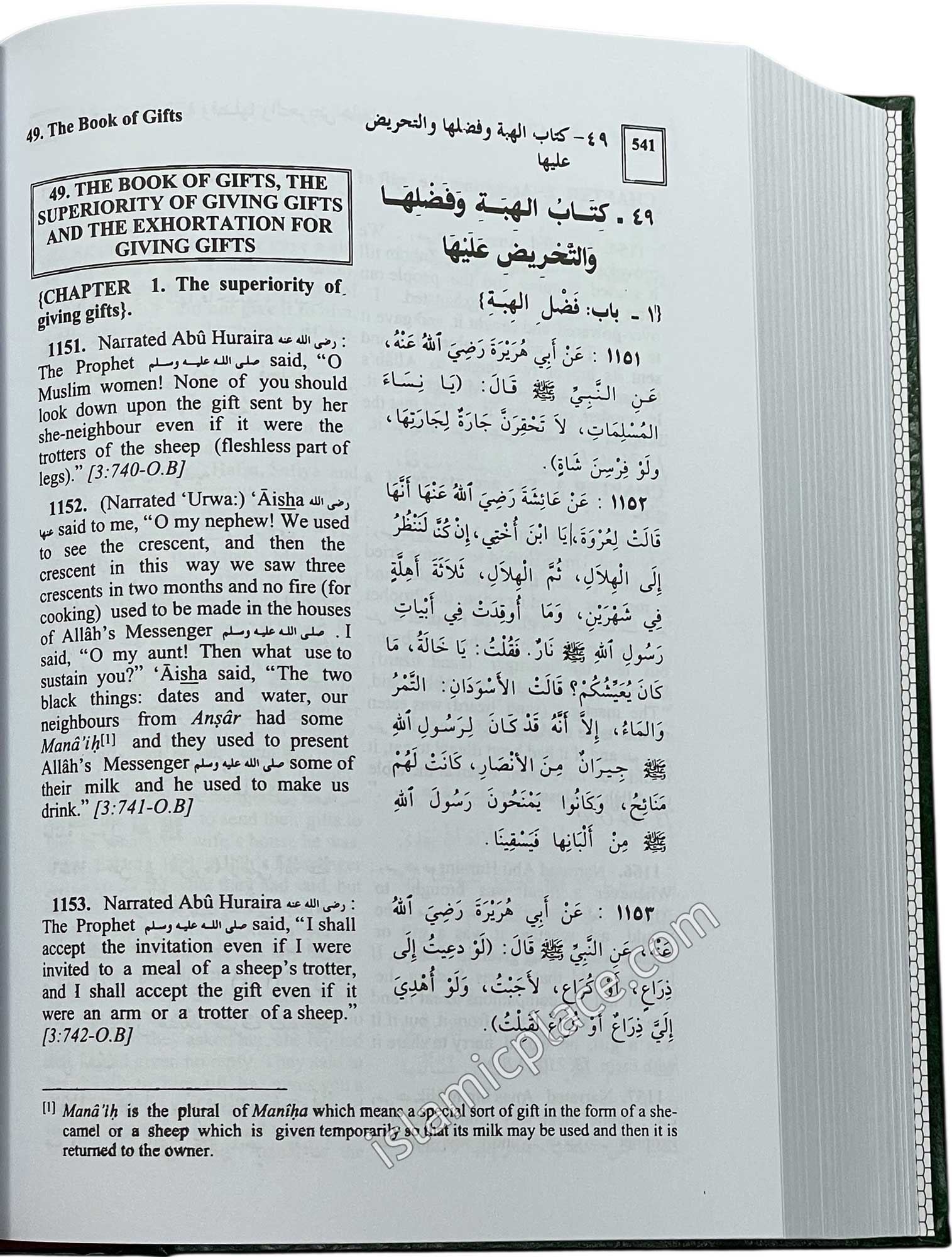 Summarized Sahih Al-Bukhari (XL Hardback) approx 7" x 10" Deluxe Print