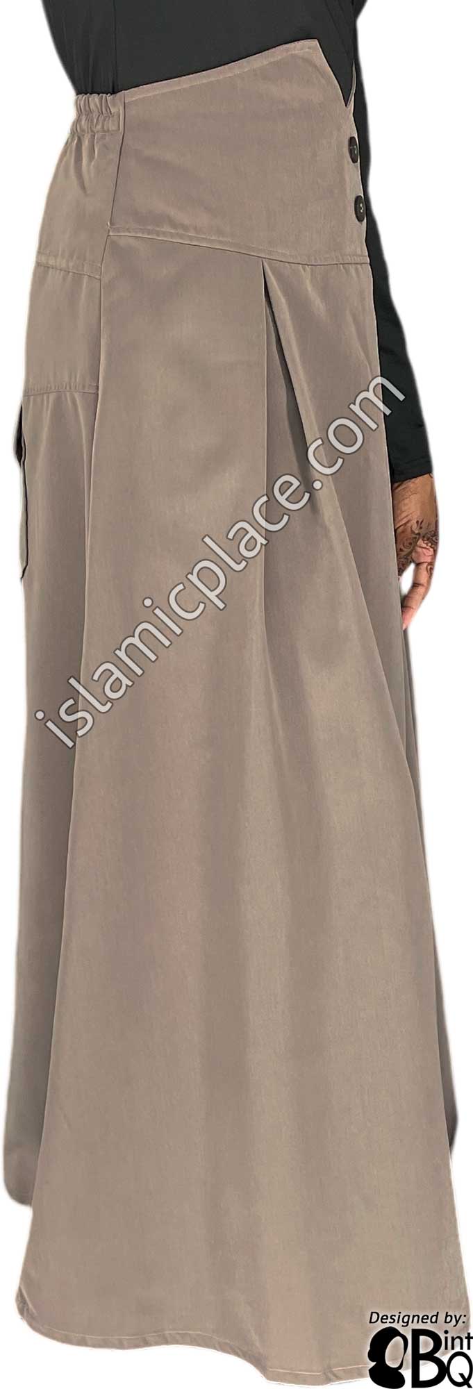 Pale Mauve - Nasirah Style Desinger Skirt by BintQ - BQ231