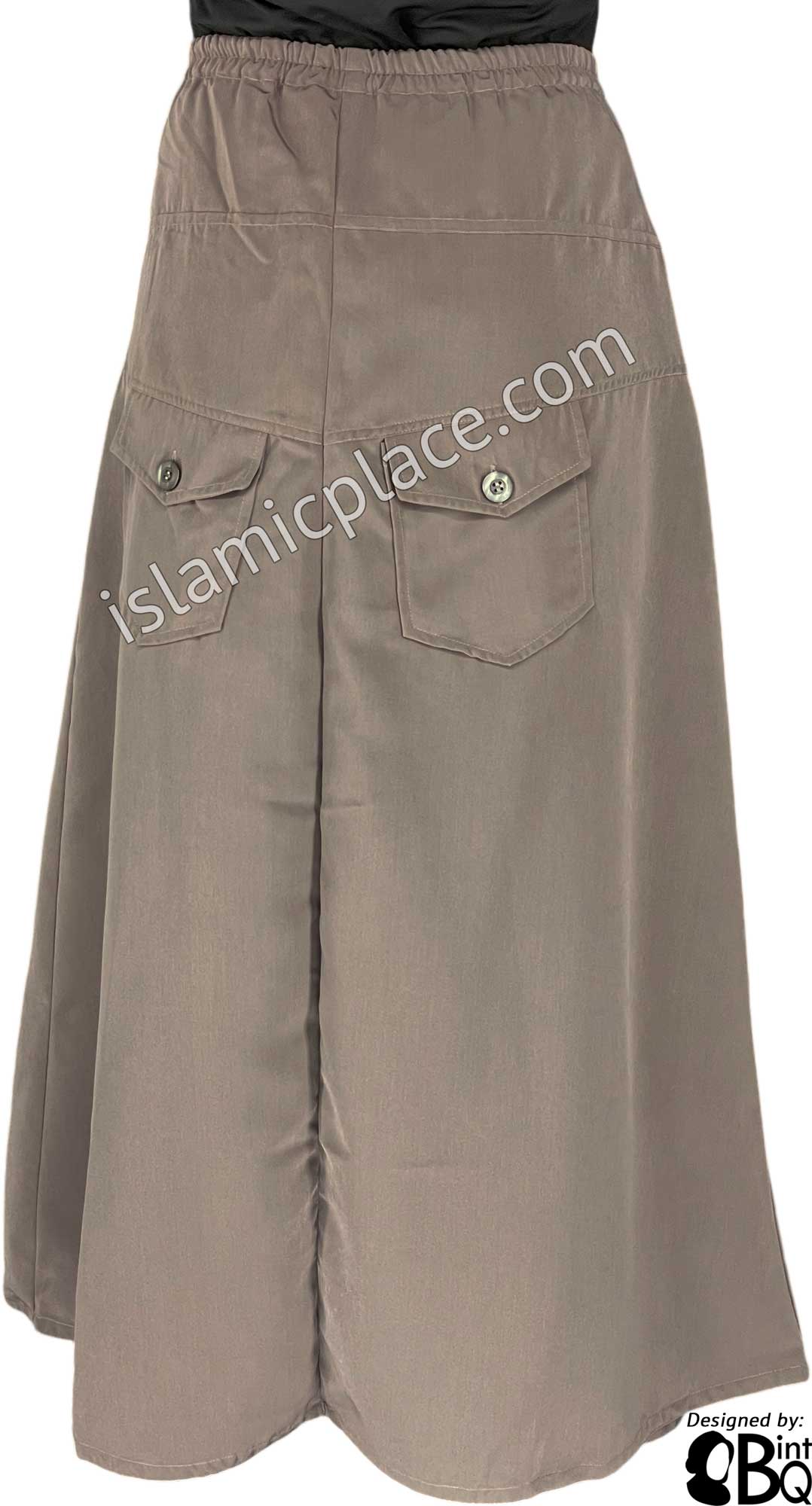 Pale Mauve - Nasirah Style Desinger Skirt by BintQ - BQ231