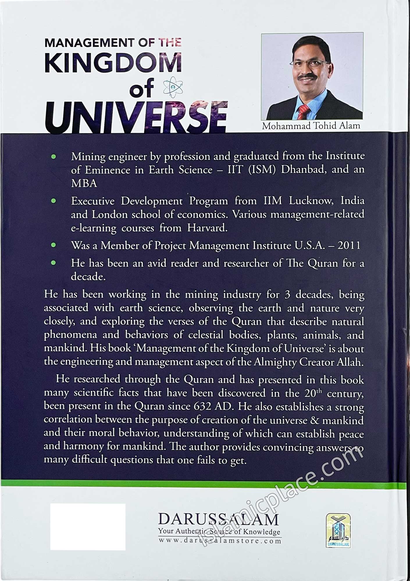 Management of the Kingdom of Universe - Quranic Perspective