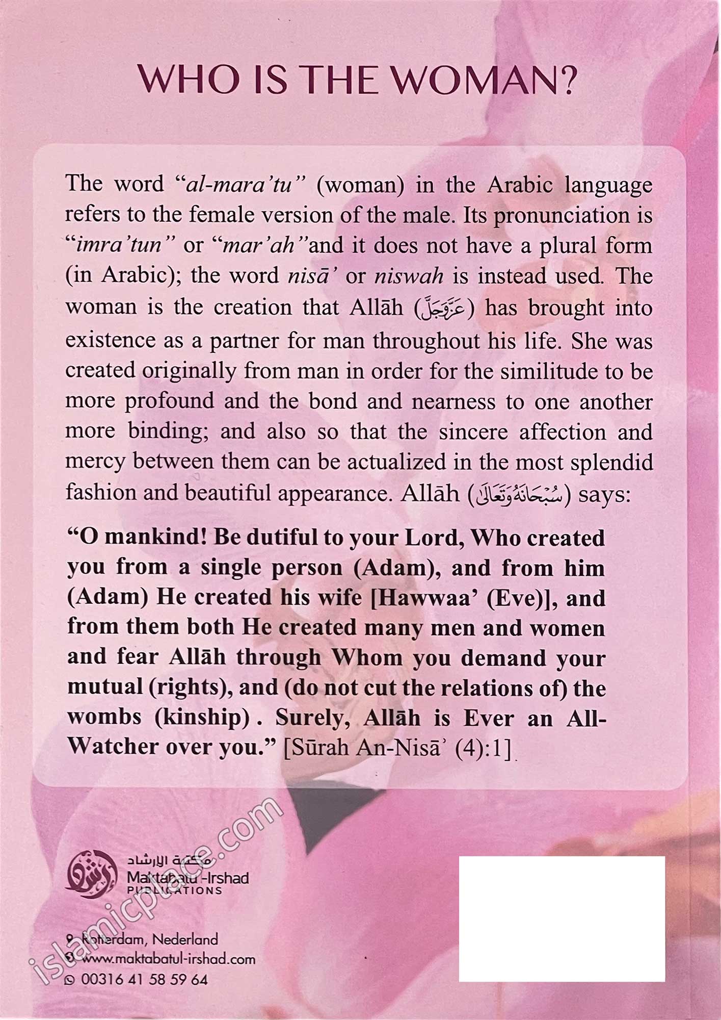 Islam Honors The Woman
