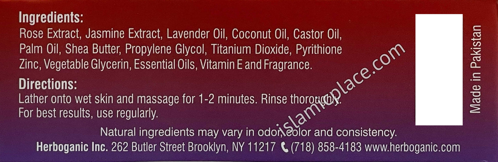 Rose, Jasmine & Lavender Herbal "Love" Halal Soap - 5 oz