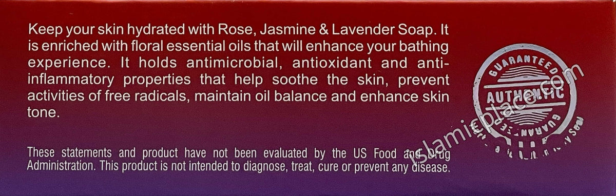 Rose, Jasmine & Lavender Herbal "Love" Halal Soap - 5 oz