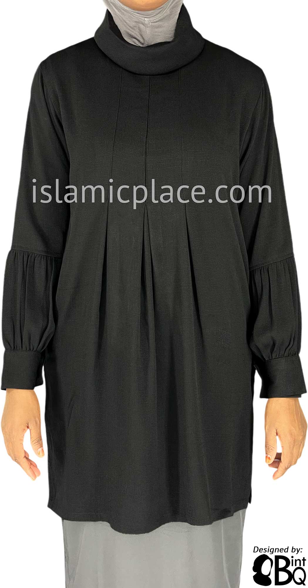 Black - Malika Style Kameez Tunic Top by BintQ - BQ100
