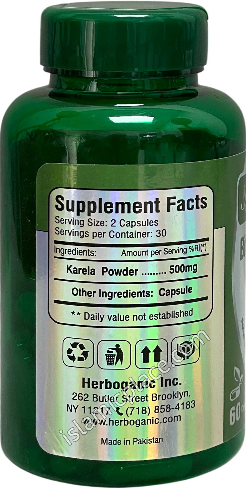 Bitter Melon Karela - 60 Veggie Capsules