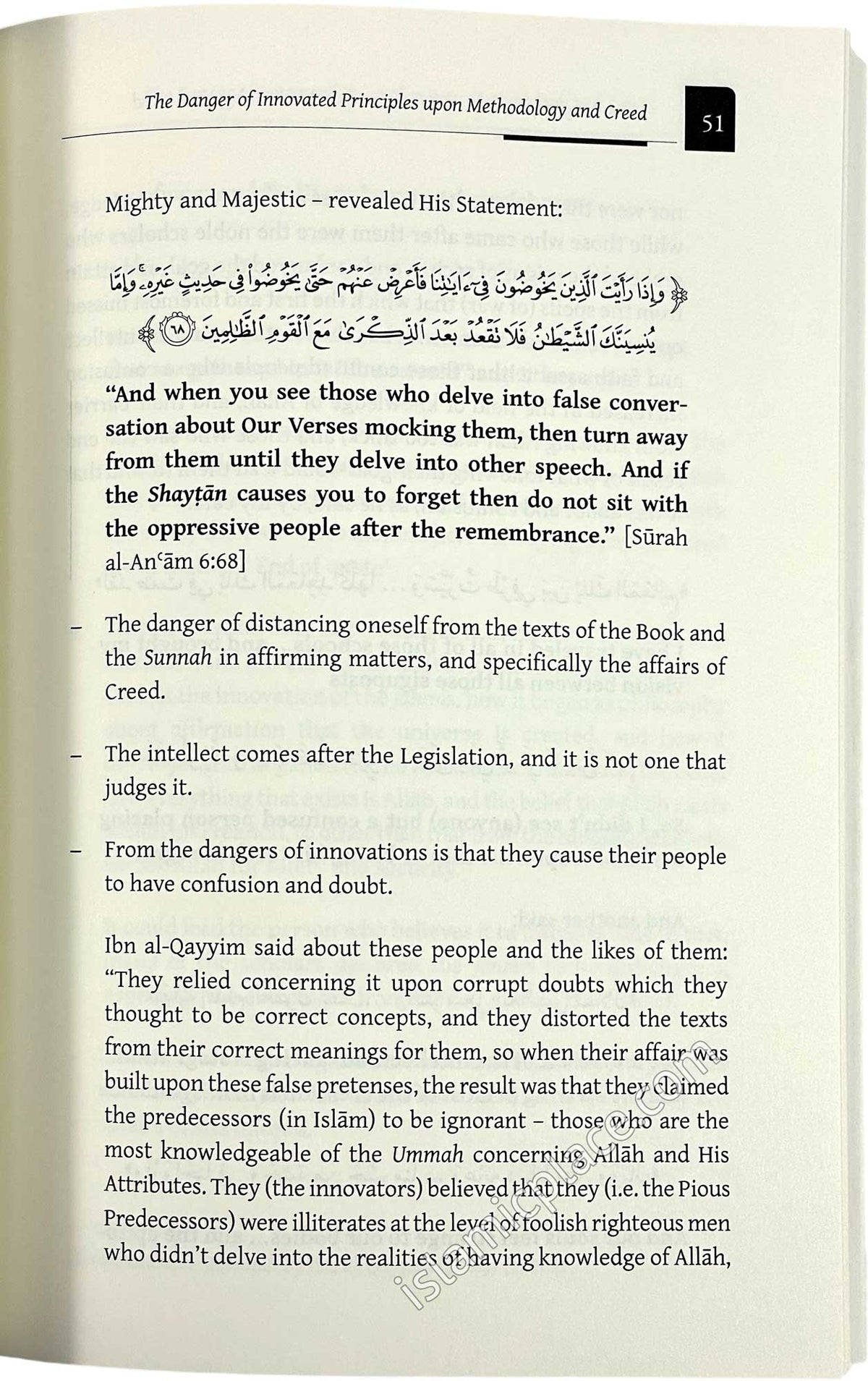 The Danger of Innovated Principles Upon Methodology & Creed