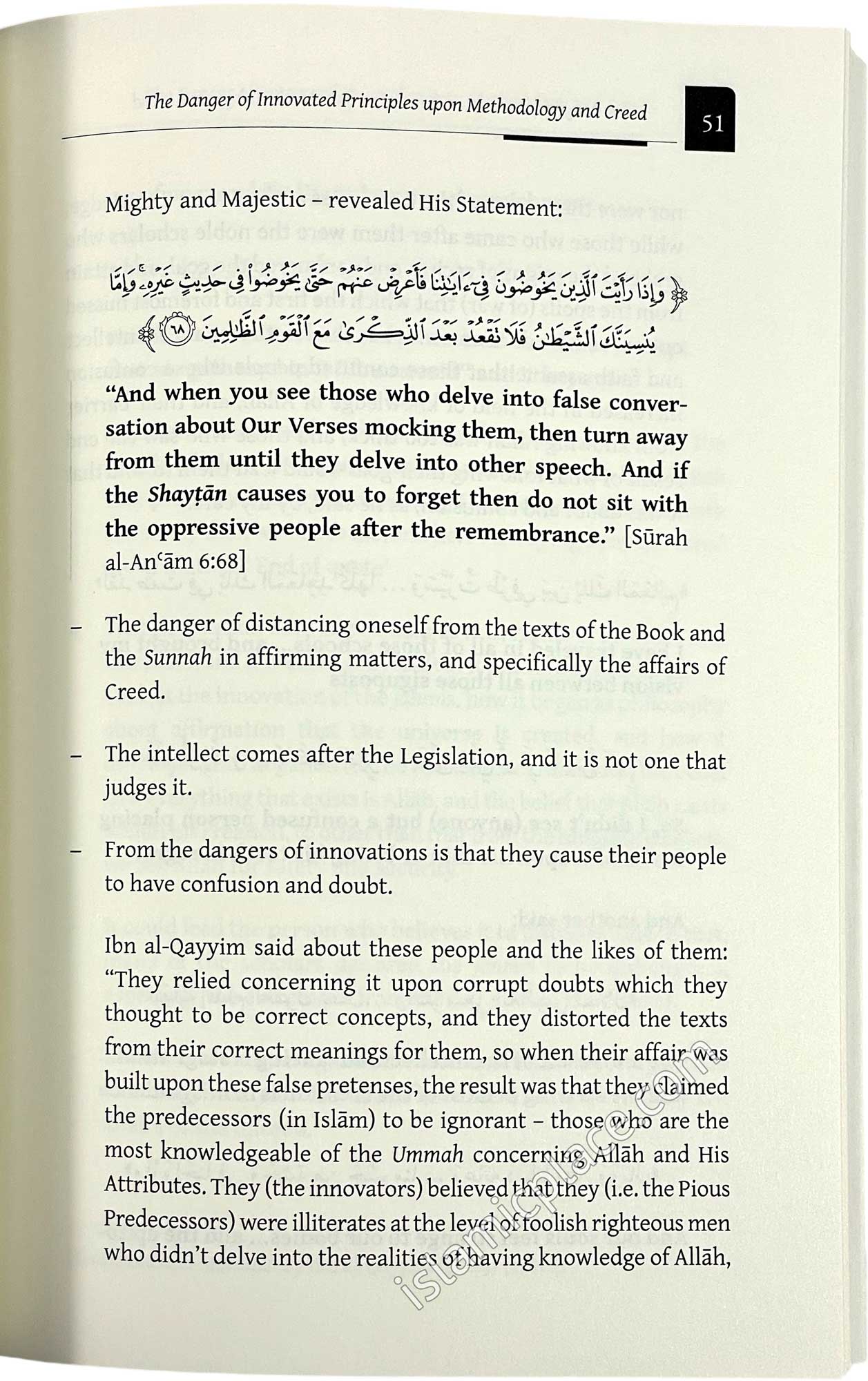 The Danger of Innovated Principles Upon Methodology & Creed