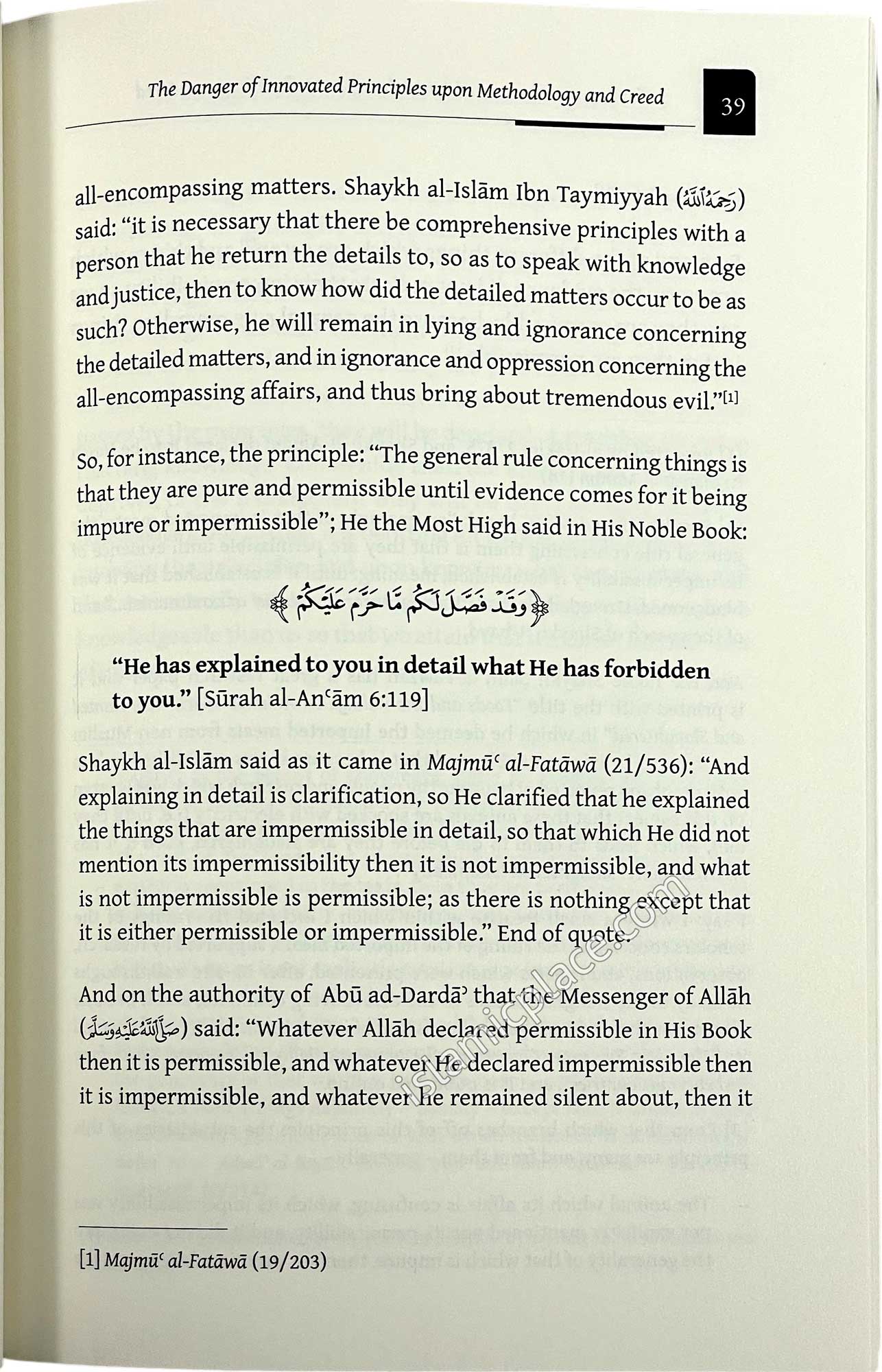 The Danger of Innovated Principles Upon Methodology & Creed