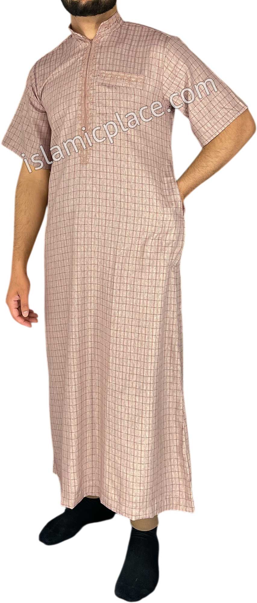 Heather Brown - Irfan Style Short Sleeve Thob