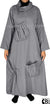 Steel Gray - Farah Big Pockets Style Abaya by BintQ - BQ159