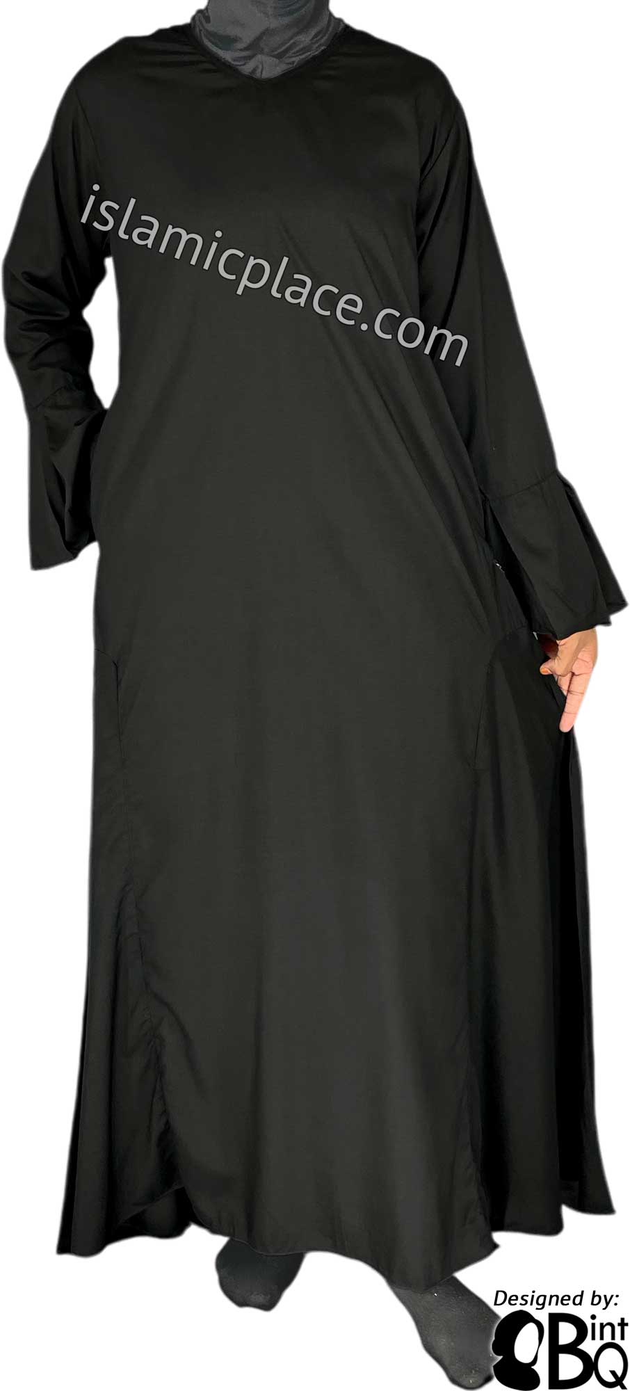 Black - Esma Style Abaya by BintQ - BQ68 Black - Esma Style Abaya by BintQ - BQ68