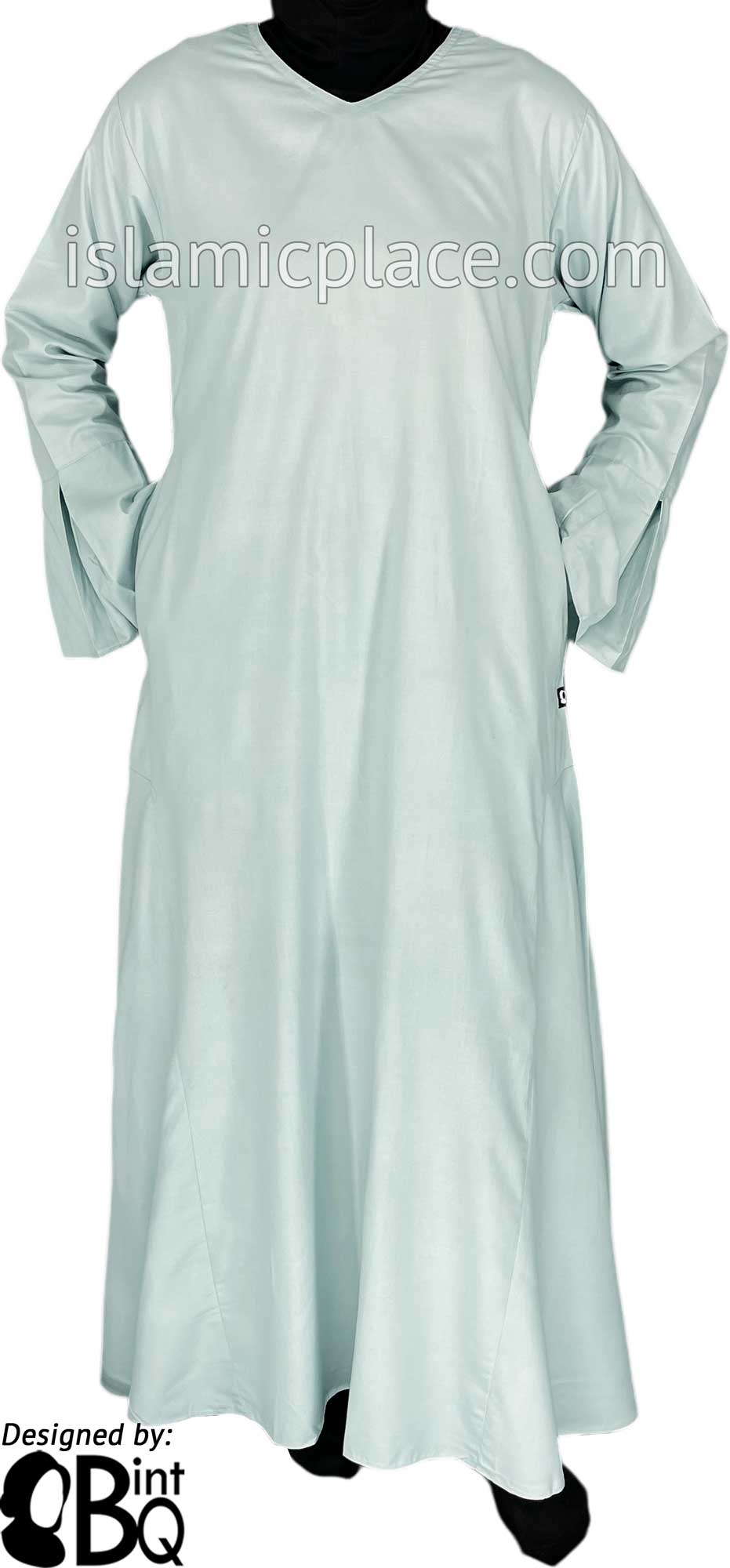 Silver Blue - Esma Style Abaya by BintQ - BQ68