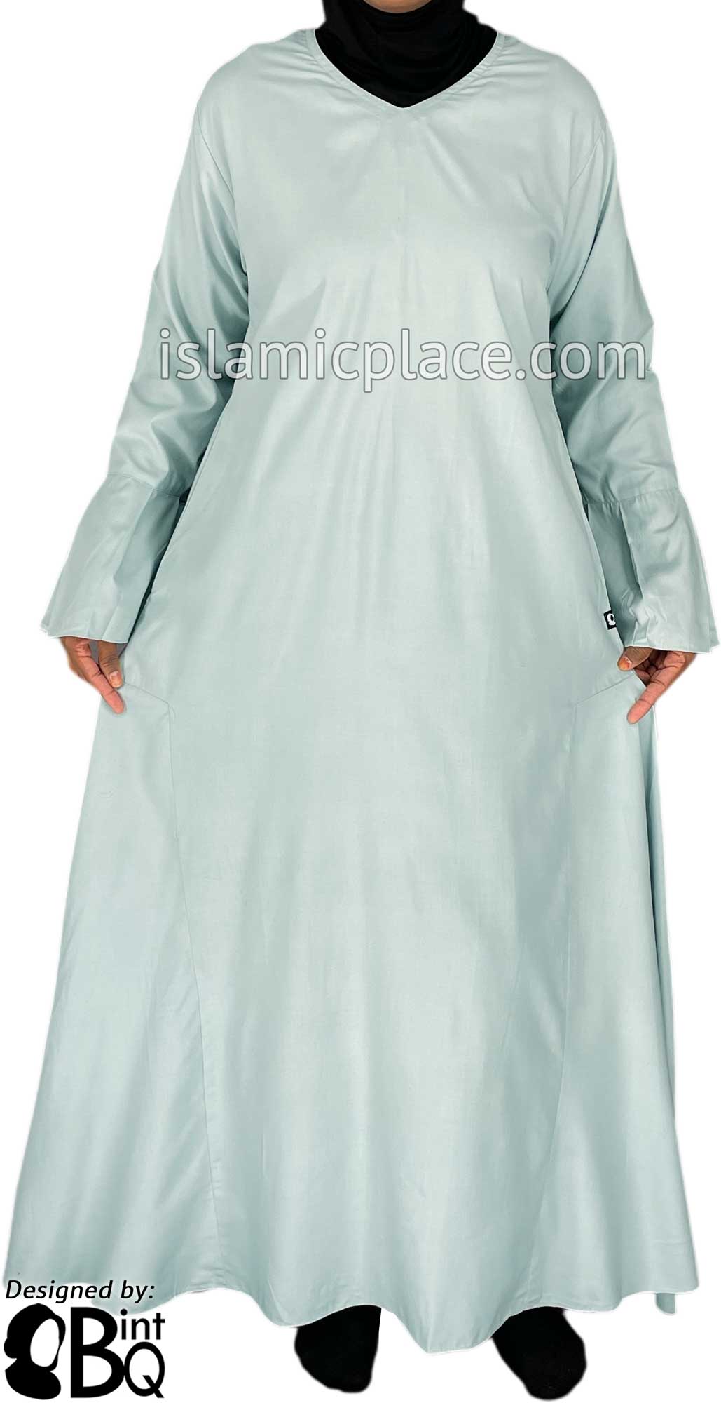 Silver Blue - Esma Style Abaya by BintQ - BQ68