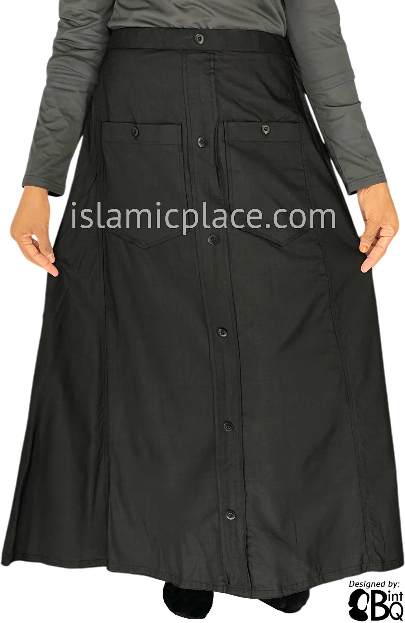 Black - Meher Style Desinger Skirt by BintQ - BQ209