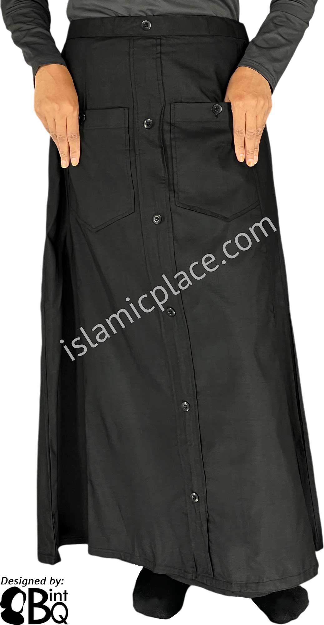 Black - Meher Style Desinger Skirt by BintQ - BQ209