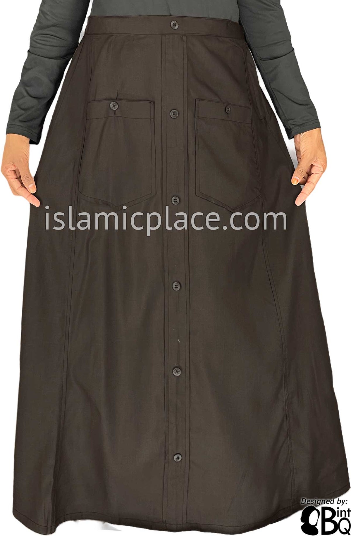 Brown - Meher Style Desinger Skirt by BintQ - BQ209