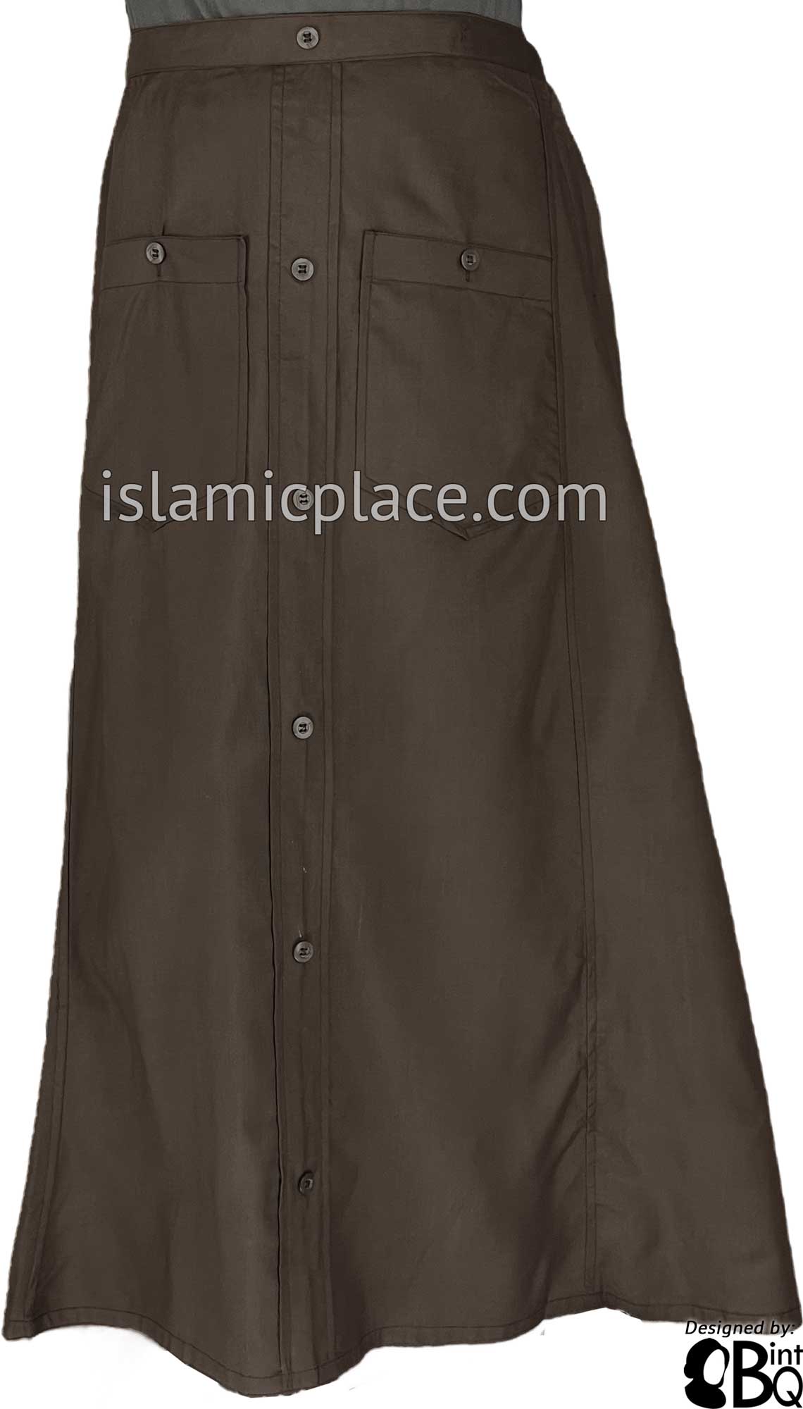 Brown - Meher Style Desinger Skirt by BintQ - BQ209