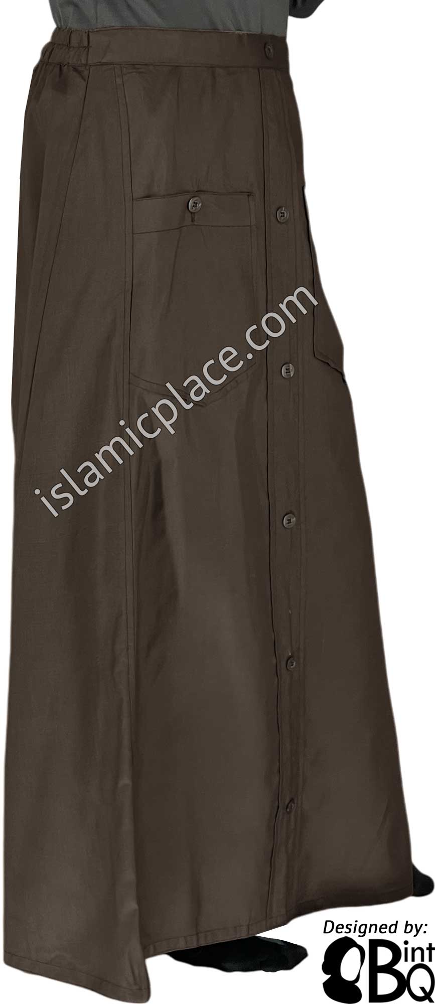 Brown - Meher Style Desinger Skirt by BintQ - BQ209