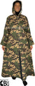 Olive Green, Brown and Khaki Camouflage Army Fatigue - Anaya Style Abaya by BintQ - BQ86