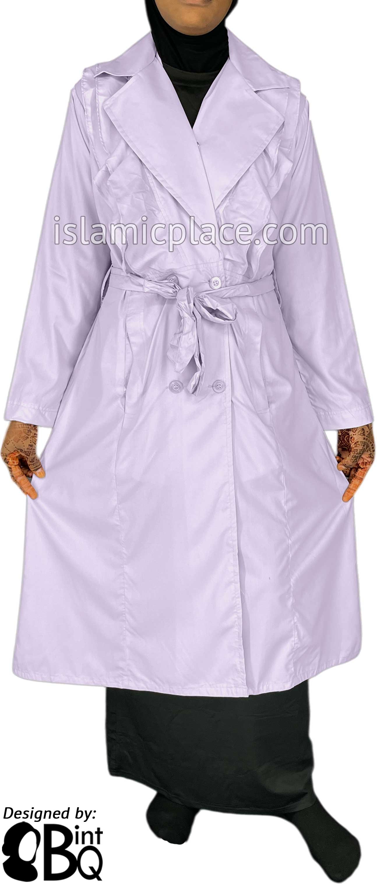 Lilac - Maryam Designer Coat by BintQ - BQ179