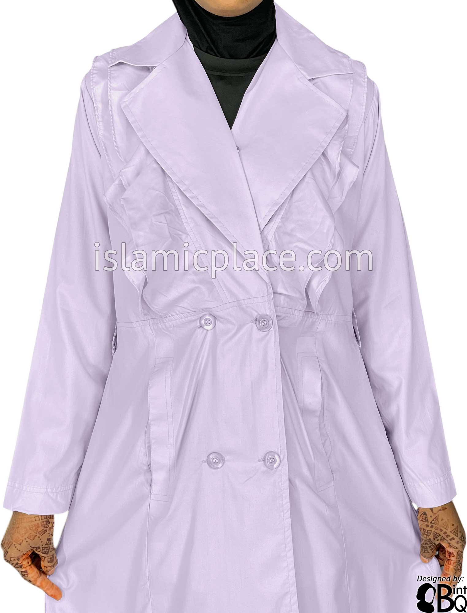 Lilac - Maryam Designer Coat by BintQ - BQ179