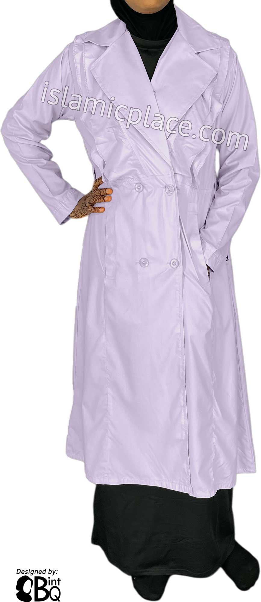 Lilac - Maryam Designer Coat by BintQ - BQ179