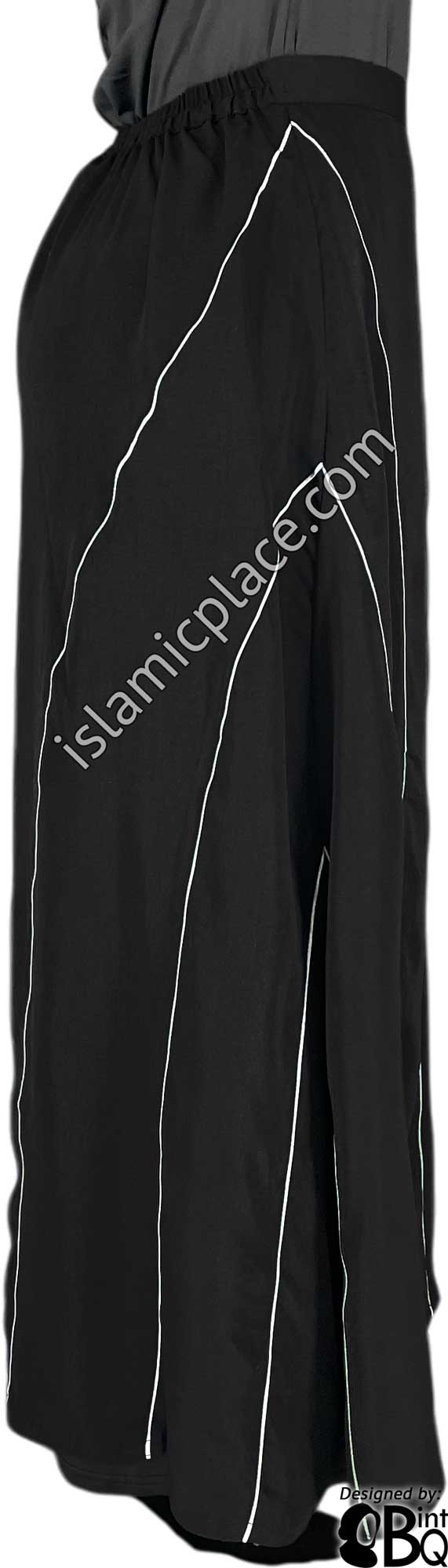 Black - Qudsiyah Style Desinger Skirt by BintQ - BQ278