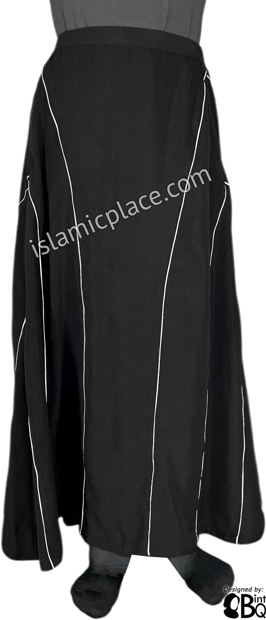 Black - Qudsiyah Style Desinger Skirt by BintQ - BQ278