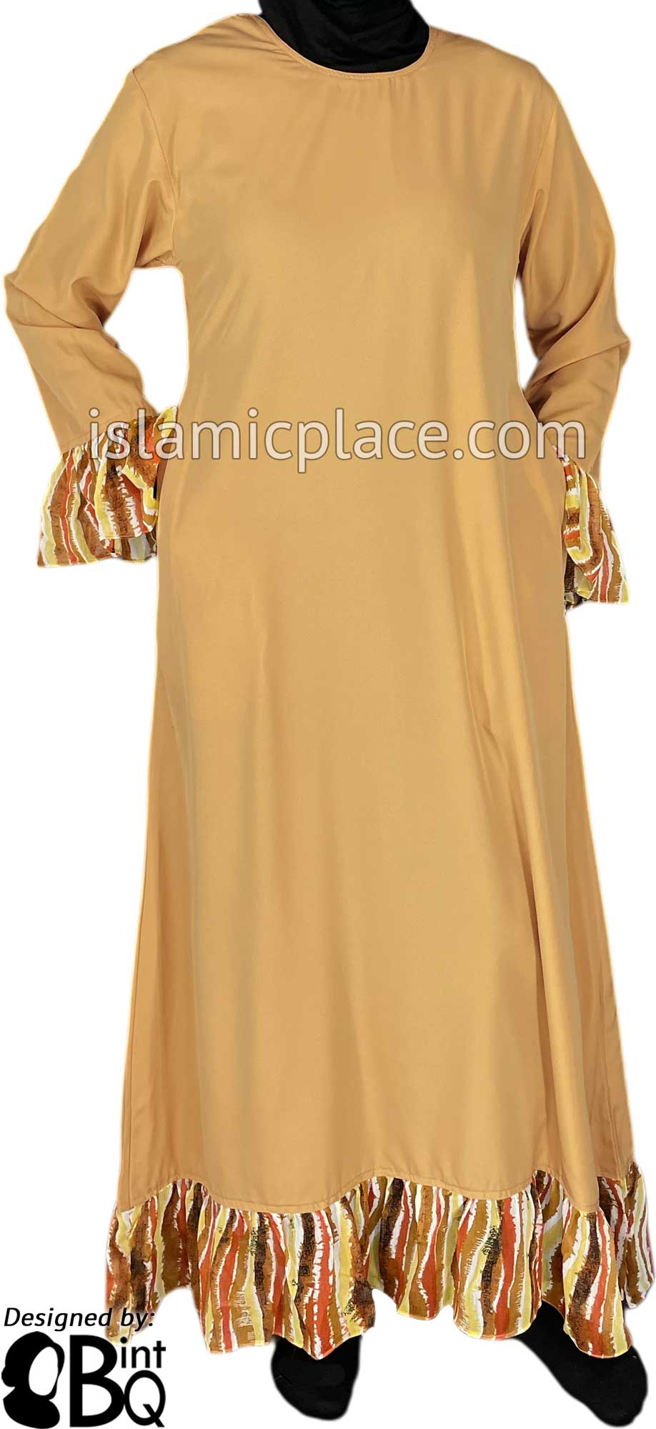 Spice - Rafika Ruffle Style Vibrant Abaya by BintQ - S13