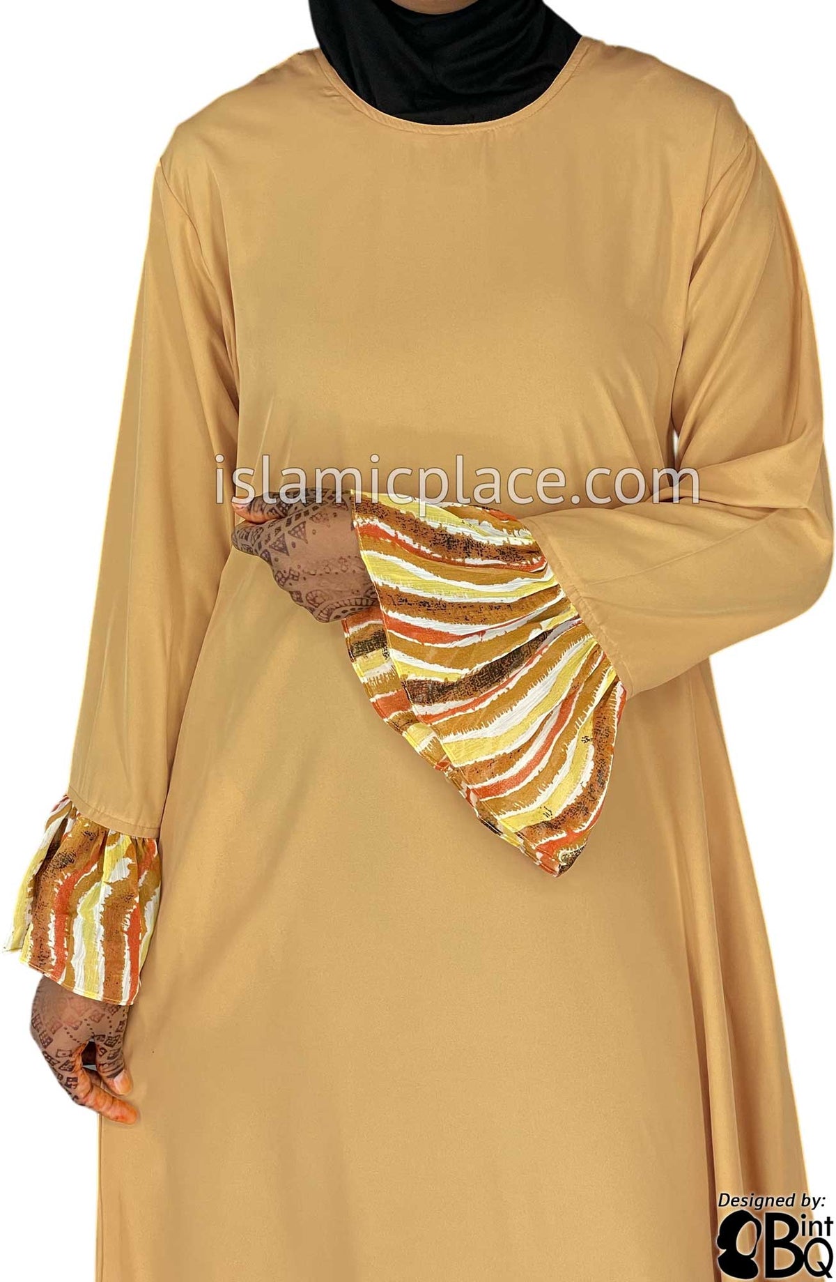 Spice - Rafika Ruffle Style Vibrant Abaya by BintQ - S13