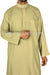 Khaki - Saudi Daffah Style Men Thob