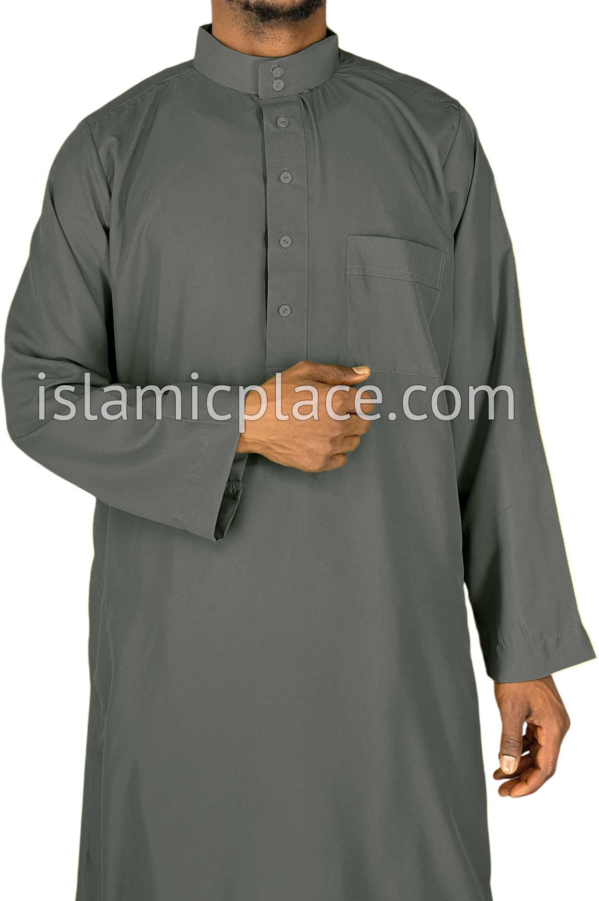 Charcoal Gray - Saudi Daffah Style Men Thob