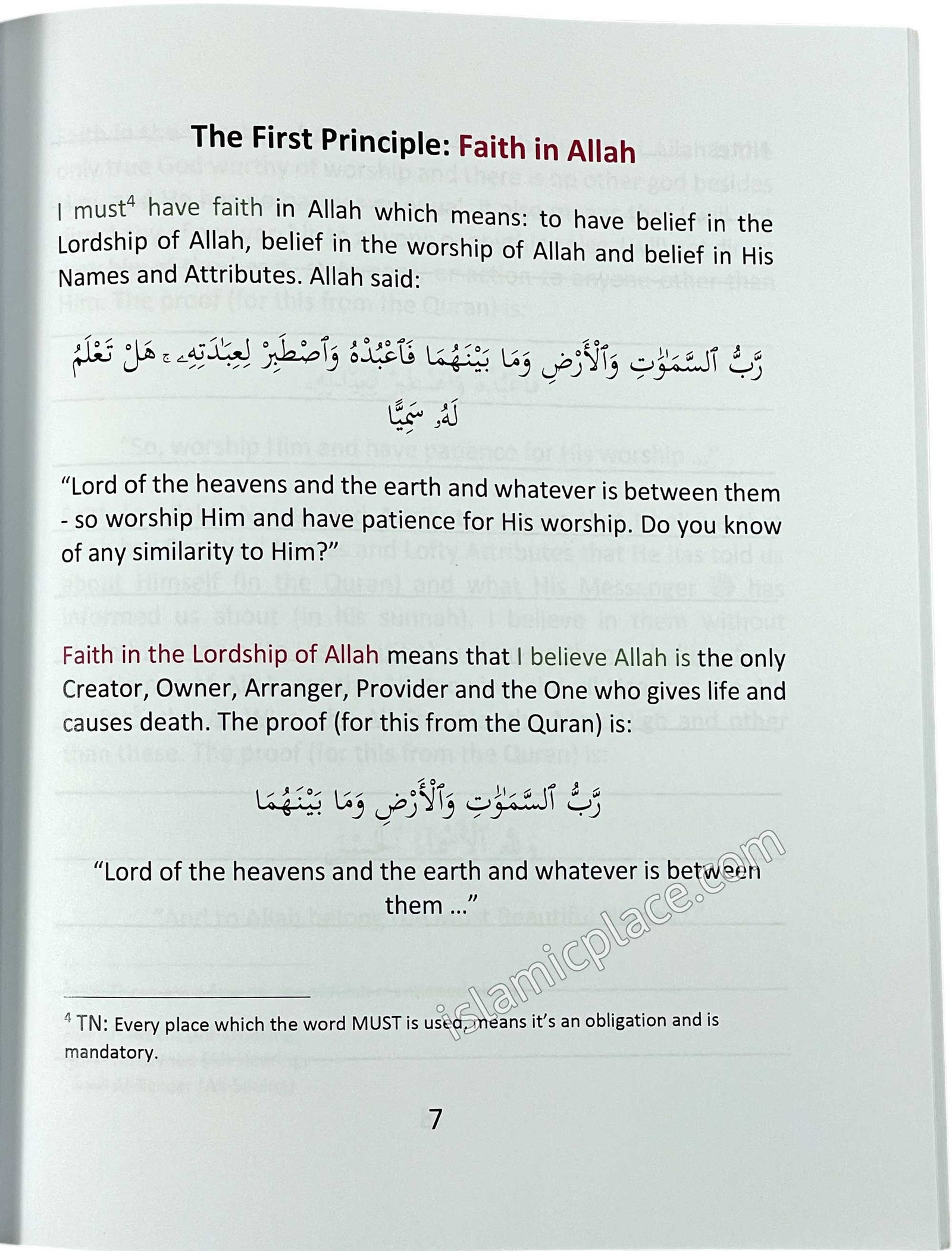 My Belief is My Salvation