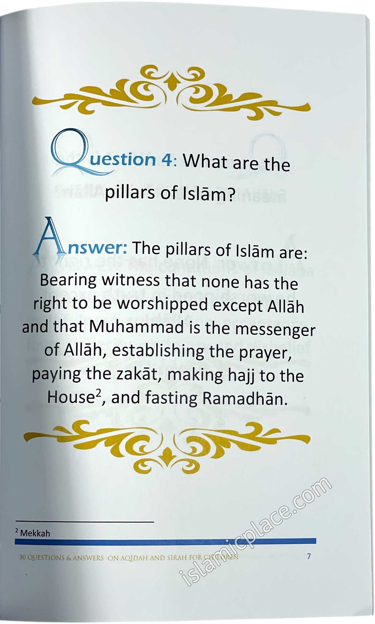 30 Questions & Answers for Children on Aqidah & Sirah
