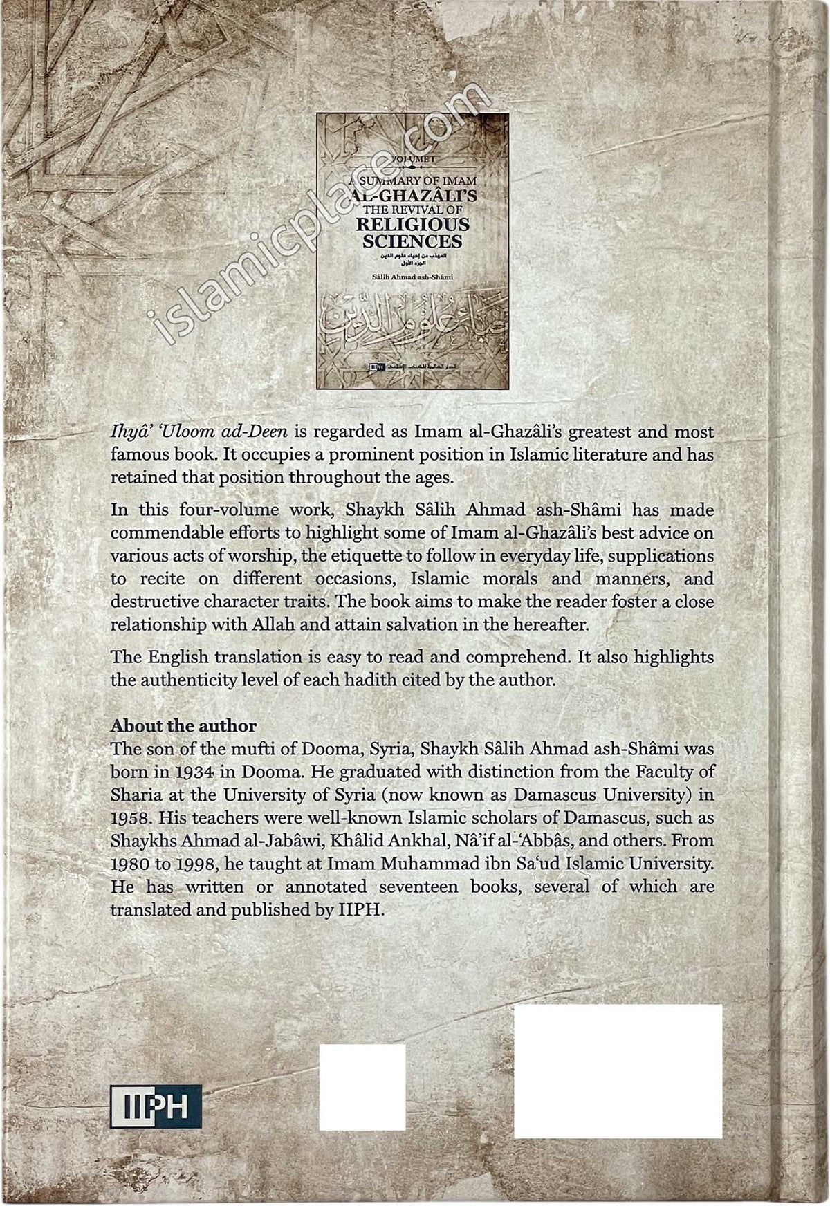 [4 vol set] A Summary of Imam Al-Ghazali's The Revival of Religious Sciences